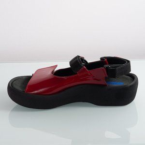 Wolky Platform Red Sandals Size 8